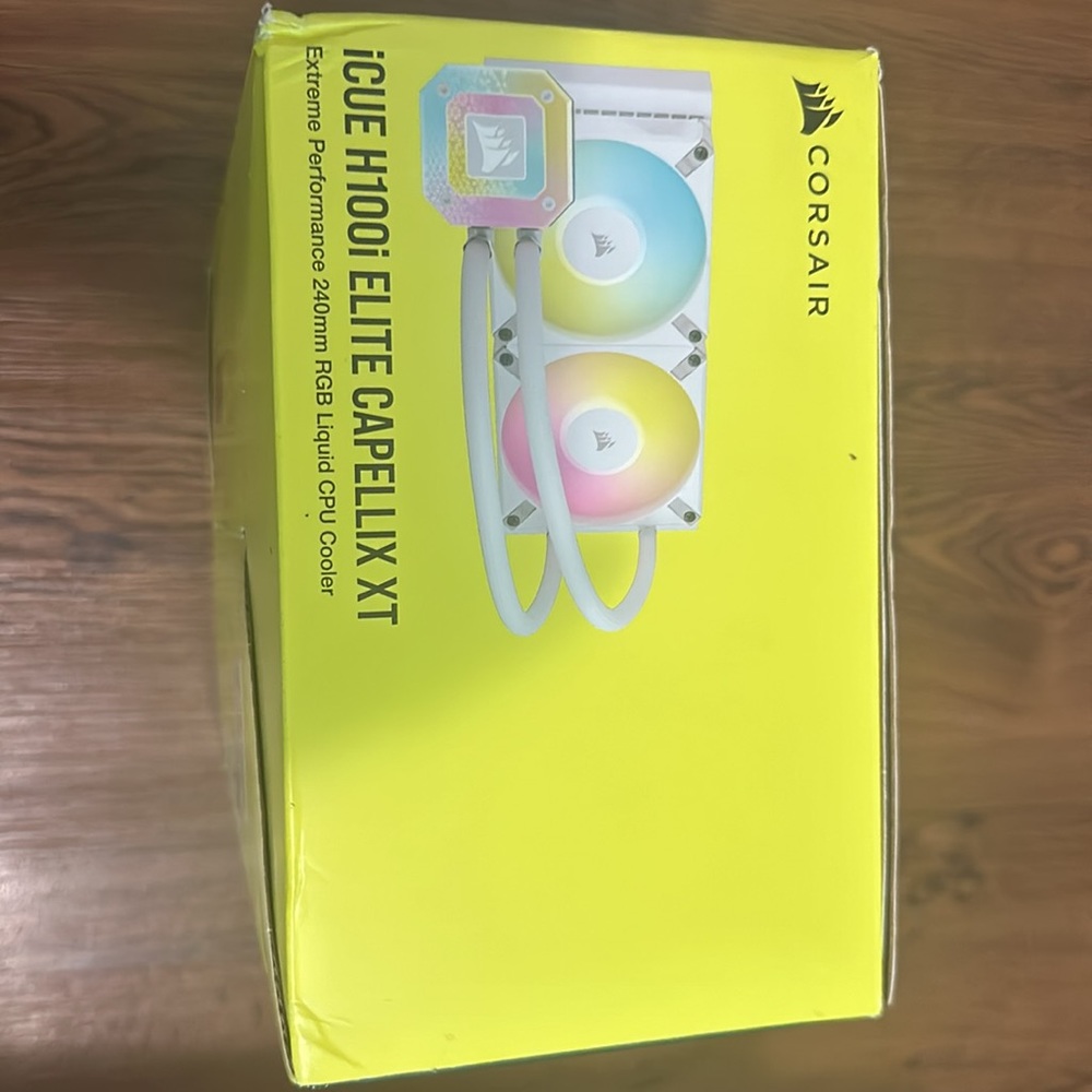 CORSAIR iCUE Link H100i RGB Liquid CPU Cooler - 240mm AIO - QX120 RGB Fans - Picture 2 of 3